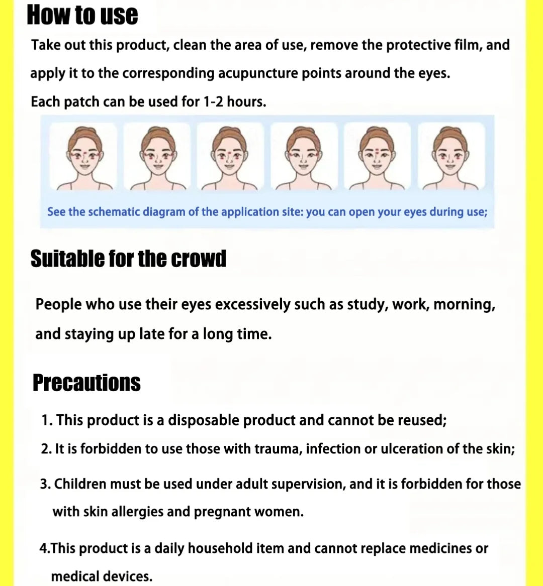 Patchs Soin Yeux Anti-Fatigue