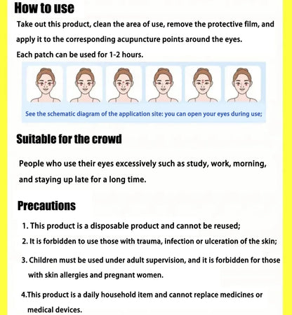 Patchs Soin Yeux Anti-Fatigue