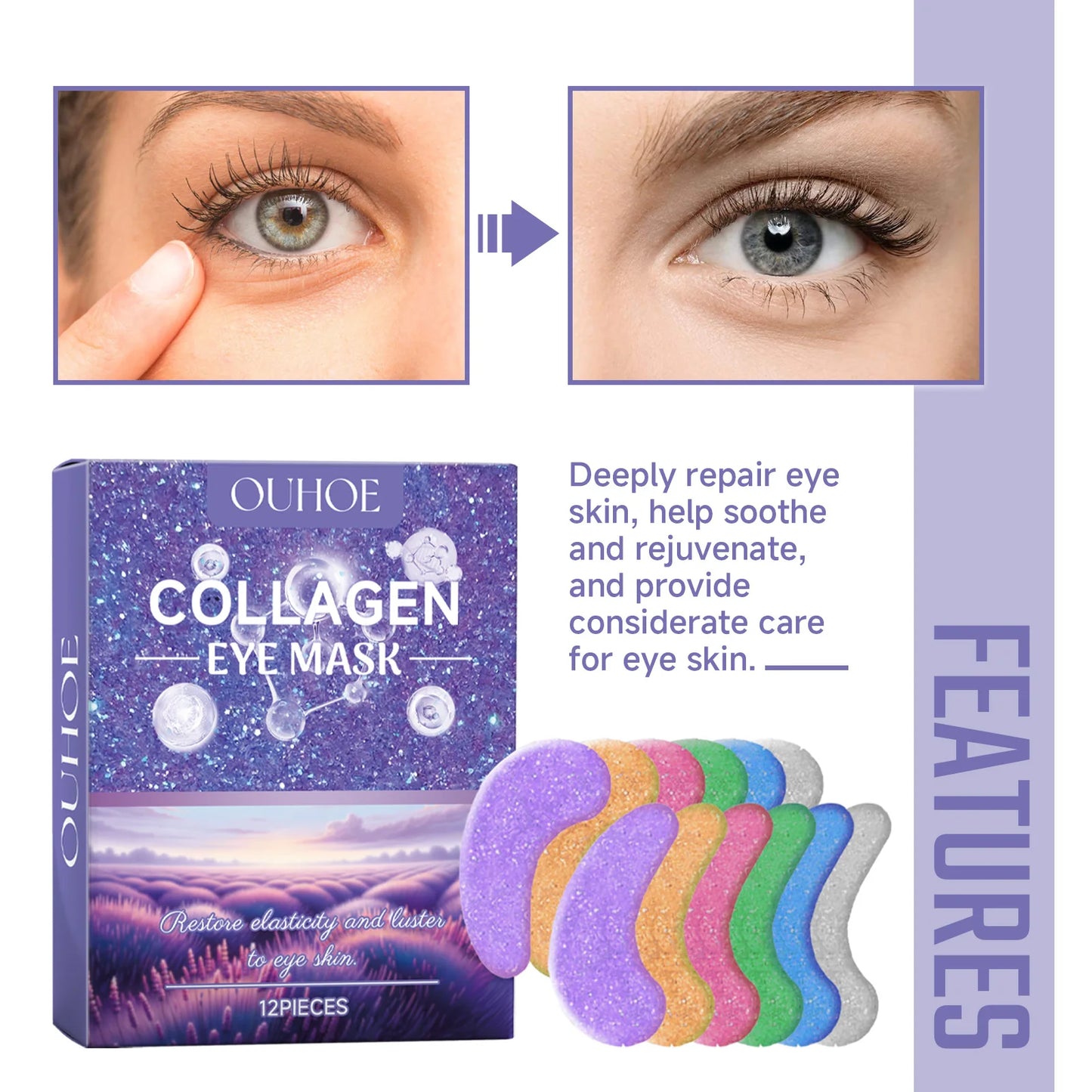 Masque Yeux Collagène et Acide Hyaluronique